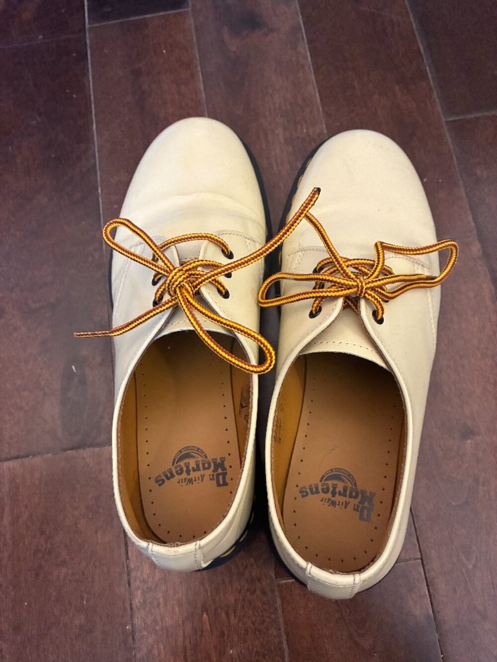 Dr. Martens 1461 Beige Smooth Leather Oxfords